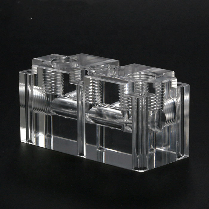 Transparent milling of plastic parts