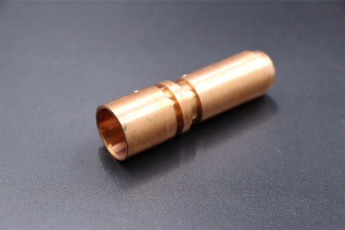 CNC turning of copper parts 14