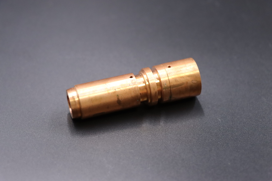 CNC turning of copper parts 2