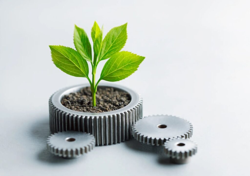 Leaves that grow on gears