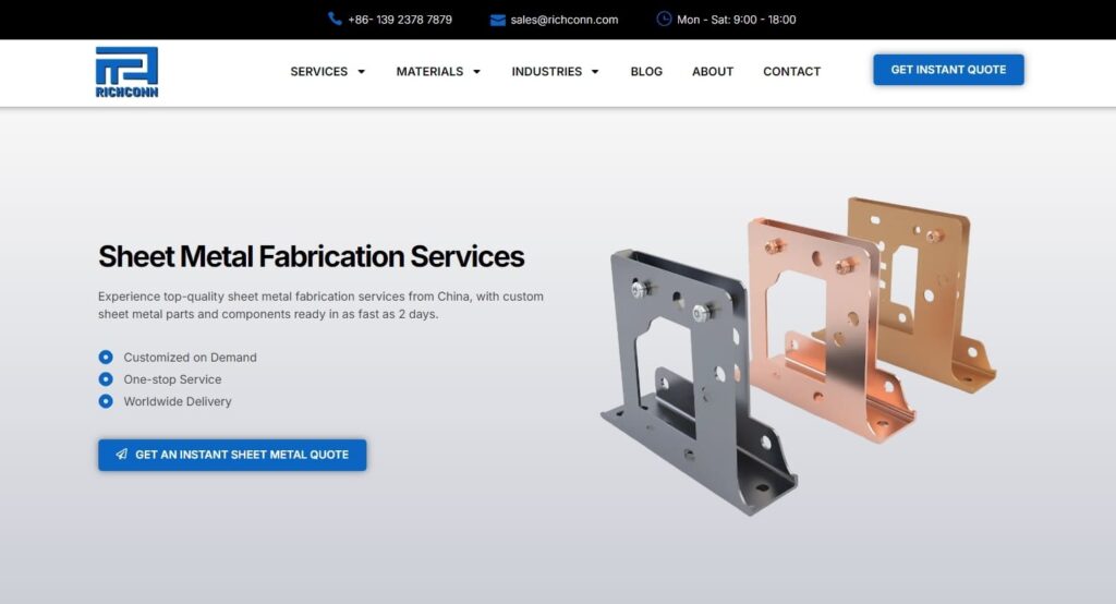Richconn Sheet Metal Fabrication Services