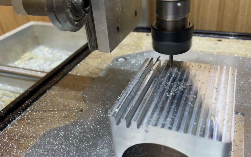 CNC machining of heat sinks