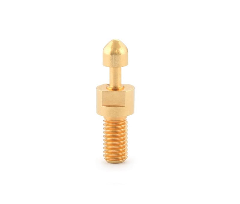 Threaded pogo pin