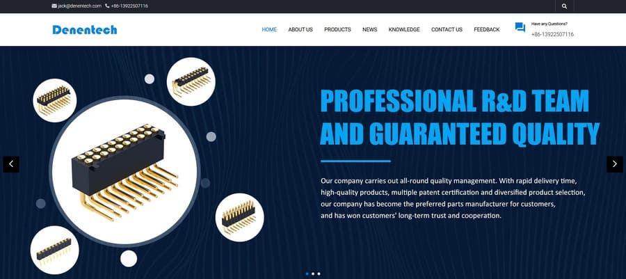 Denentech Electronic Technology Co, ltd web