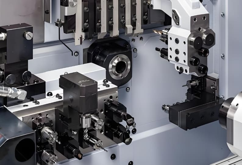 Inside the CNC Swiss Lathe