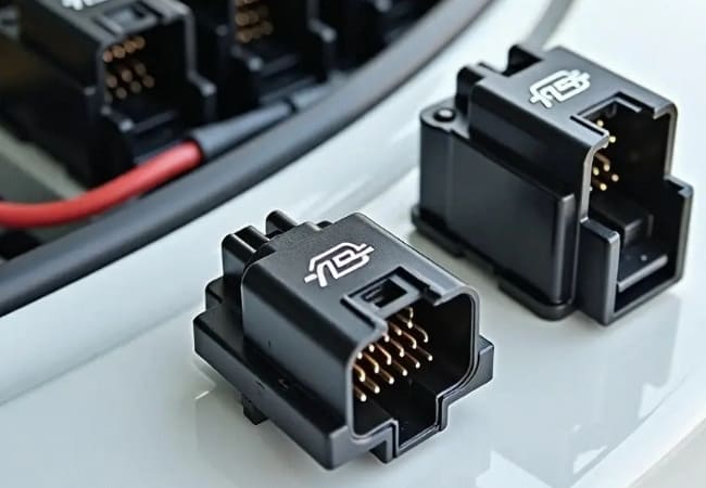 Car connector with pogo pins