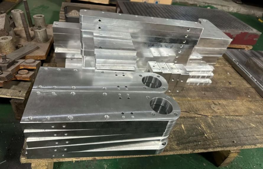Stainless-steel parts after CNC machining