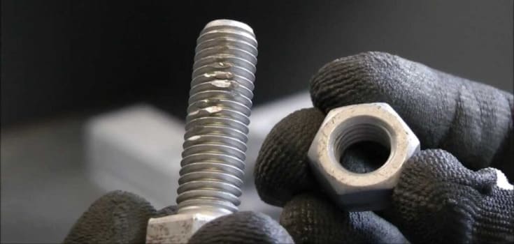 The galling phenomenon occurs in threaded fasteners.