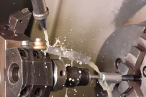 CNC milling machine processing coolant
